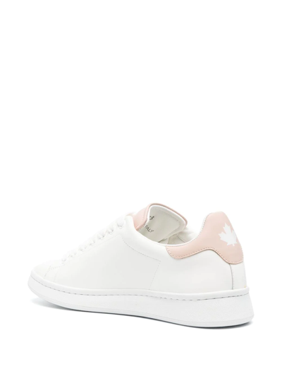Dsquared2 Logo-print Low-top Sneakers In Weiss