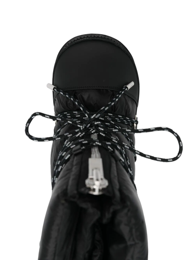 Shop Sacai Quilted Lace-up Ankle Boots In Schwarz
