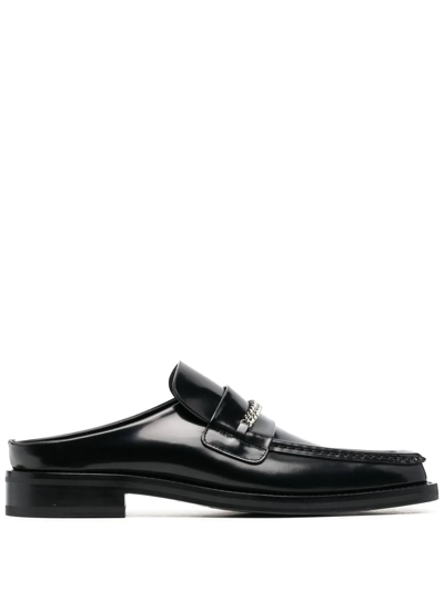 Shop Martine Rose Chain-detail 30mm Loafers In Schwarz