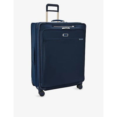 Briggs & Riley Baseline Expandable Shell Suitcase 78.7cm In Navy