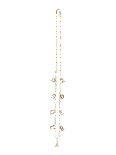 Shop Dsquared2 Charmy Necklace In Oro