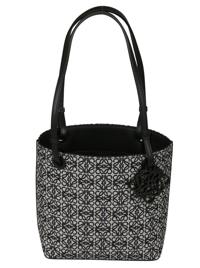 Shop Loewe Tote In Navy/black