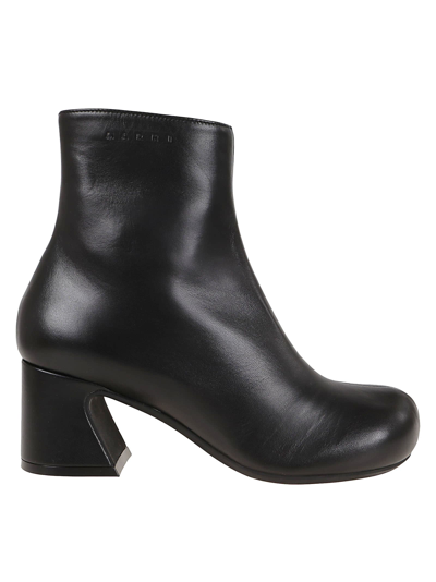 Shop Marni Ankle Boot W/zip 6 In Black