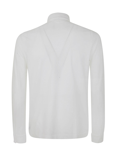 Shop Zanone Polo Basic Pullover In White