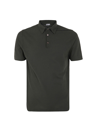 Zanone Polo Basic Pullover In  Green