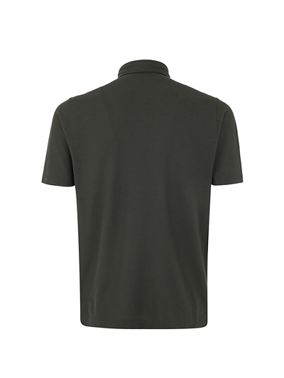 Zanone Polo Basic Pullover In  Green