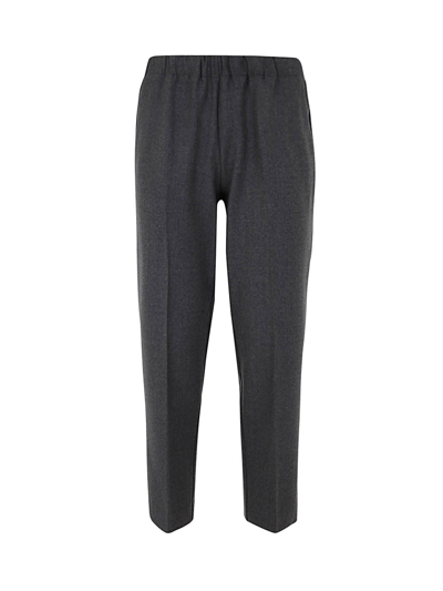 Shop Kiltie George Bistretch Elastic Waist Trouser In Grey