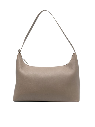 Shop Aesther Ekme Duffle Shoulder Bag In Grain Taupe