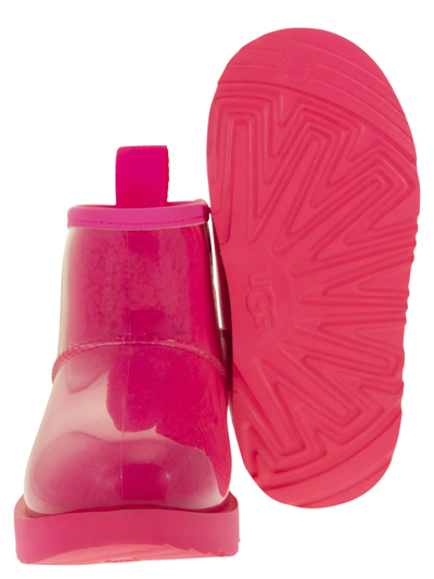 Shop Ugg Classic Clear Mini Ii - Boots In Pink Fluo