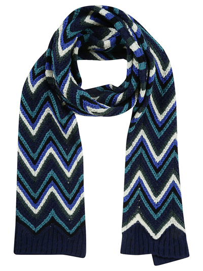 Shop Missoni Scarf In Navy