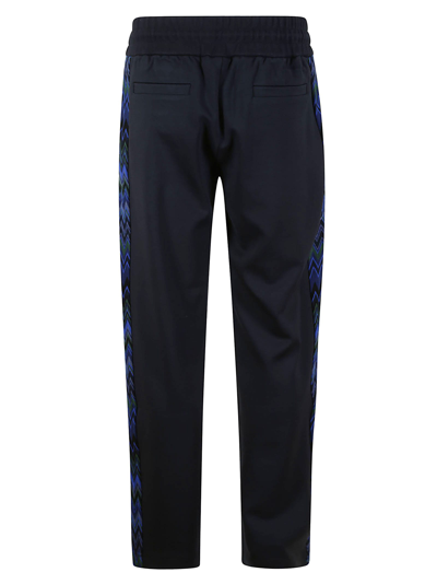 Shop Missoni Joggers In Aj Multicolor Navy