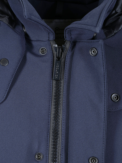 Shop Woolrich Barrow Mac Soft Shell Coat In Melton Blue