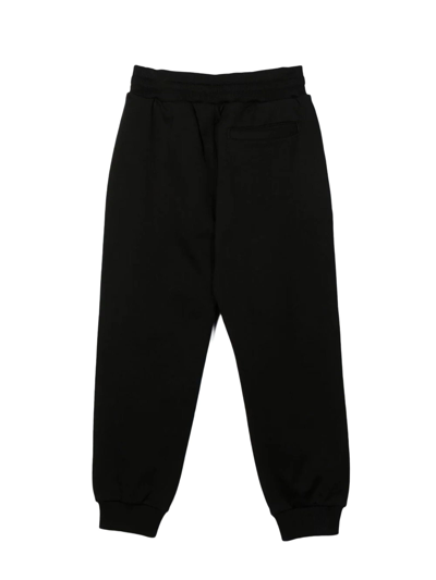Shop Dolce & Gabbana Black Cotton Track Pants In Nero