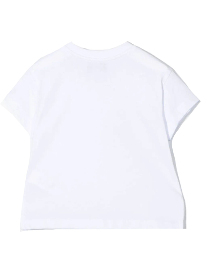 Shop Simonetta White Cotton Tshirt In Bianco