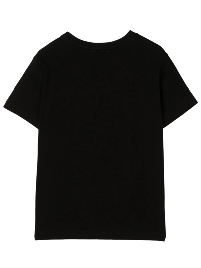 Shop Lanvin Black Cotton Tshirt In Nero