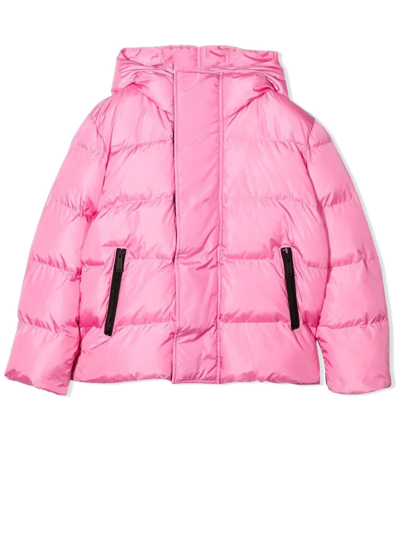 Shop Dsquared2 Pink Polyester Jacket In Rosa