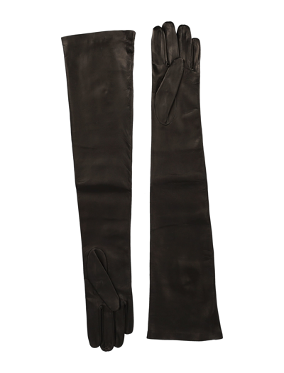 Shop Jil Sander Nappa Long Gloves In Black