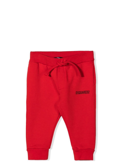 Shop Dsquared2 Trousers With Print In Red