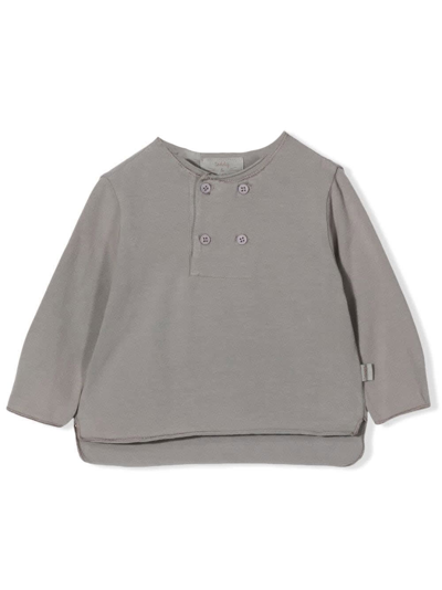 Shop Teddy &amp; Minou T-shirt With Buttons In Rock