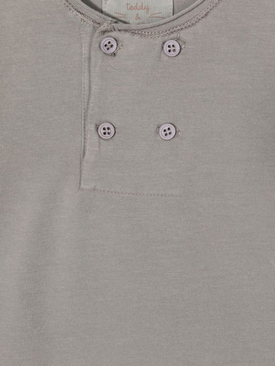 Shop Teddy &amp; Minou T-shirt With Buttons In Rock