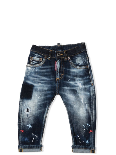 Shop Dsquared2 Slim Trousers In Blue