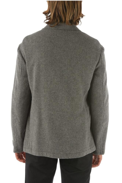 Shop Ermenegildo Zegna Men's Grey Other Materials Blazer