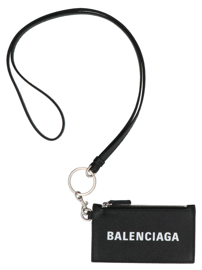 Shop Balenciaga Men's  Black Other Materials Wallet