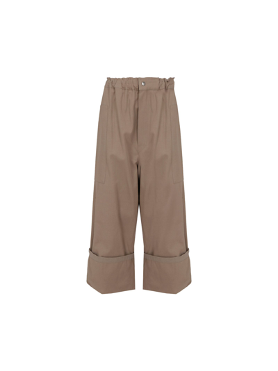 Shop Moncler Women's  Brown Other Materials Pants