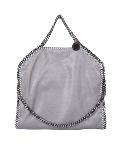 Shop Stella Mccartney Grey Falabella Triple Chain Bag