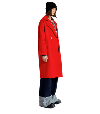 Essentiel Antwerp Antwerp Red Double breasted Wool blend Coat ModeSens