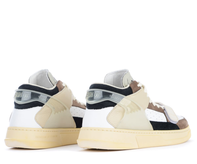 Shop Run Of Scott Sneaker In White And Brown Leather And Suede