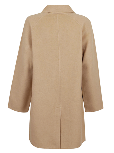 Shop Polo Ralph Lauren Double Face Coat In Light Tan Melange