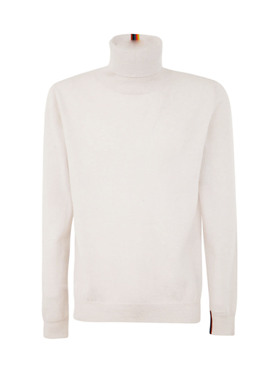 Shop Paul Smith Gents Pullover Roll Neck In Beige