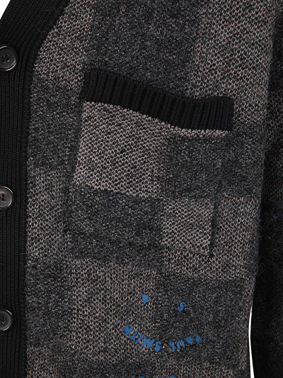 Shop Ps By Paul Smith Mens Cardigan Button Thru Happy In Black