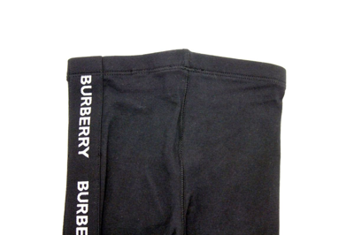 Shop Burberry Leggins Con Logo In Black