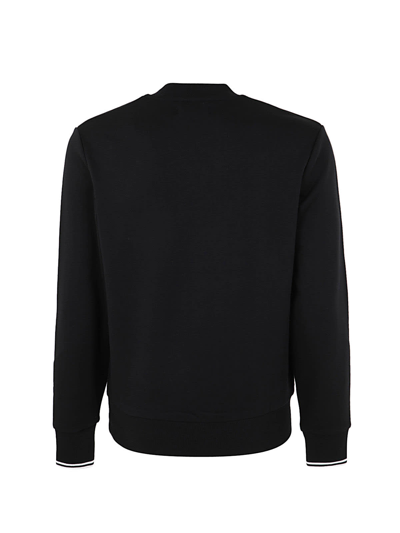 Shop Fred Perry Fp Crew Neck Sweatshirt In Black