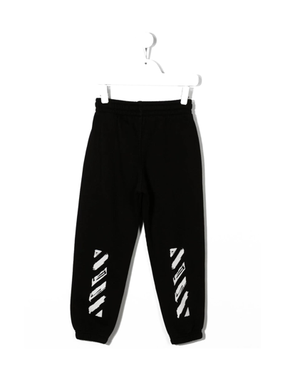 Shop Off-white Ow Script Sweat Pant In Black White