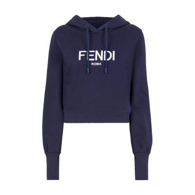 Shop Fendi Sweatshirt In Bleu
