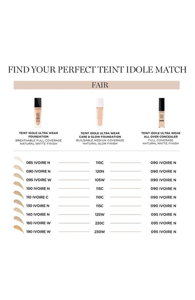 Shop Lancôme Teint Idole Ultra Wear Care & Glow Serum Foundation In 105w