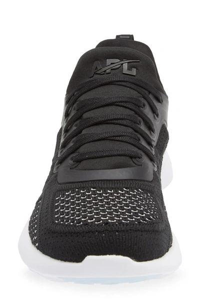 Shop Apl Athletic Propulsion Labs Techloom Tracer Knit Training Shoe In Black / Black / White