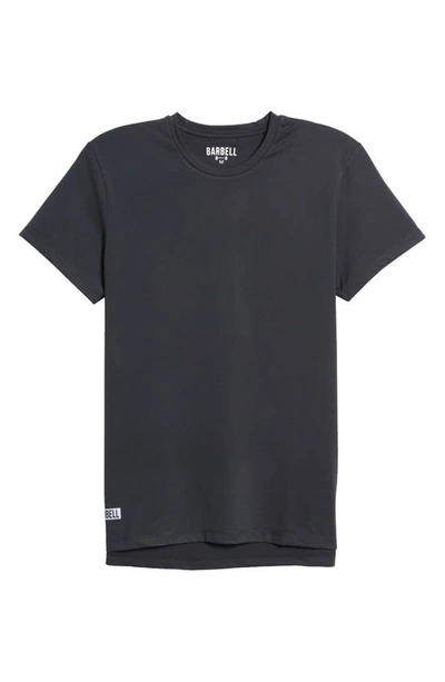 Shop Barbell Apparel Split Hem T-shirt In Black