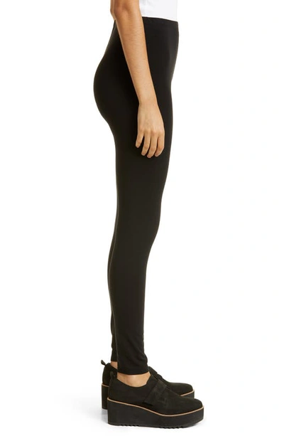 Eileen Fisher Solid Ankle Leggings In Black