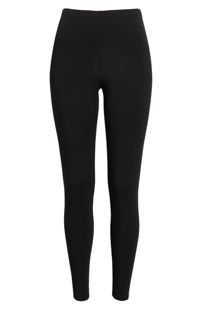 Eileen Fisher Solid Ankle Leggings In Black