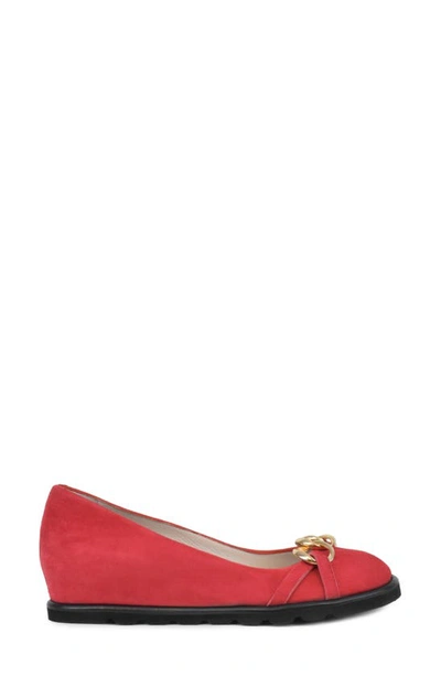 Shop Amalfi By Rangoni Wedge Slip-on In Red Cashmere