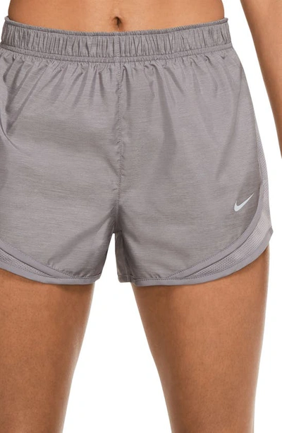 Shop Nike Dri-fit Tempo Running Shorts In Gunsmoke/ Wolf Grey