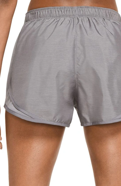 Shop Nike Dri-fit Tempo Running Shorts In Gunsmoke/ Wolf Grey
