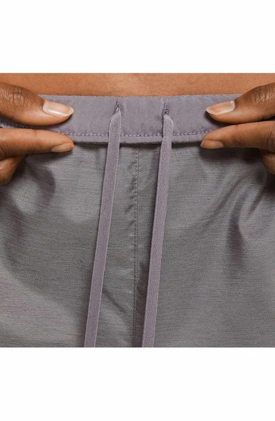 Shop Nike Dri-fit Tempo Running Shorts In Gunsmoke/ Wolf Grey