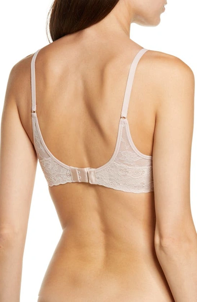 Shop Natori Bliss Allure Lace Contour Underwire Bra In Rose Beige