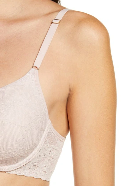 Shop Natori Bliss Allure Lace Contour Underwire Bra In Rose Beige