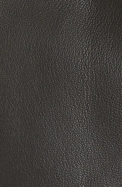 Balmain Black Double-breasted Leather Jacket In 0pa 0pa Noir